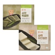 사각 절편 2종 (하얀+쑥) 