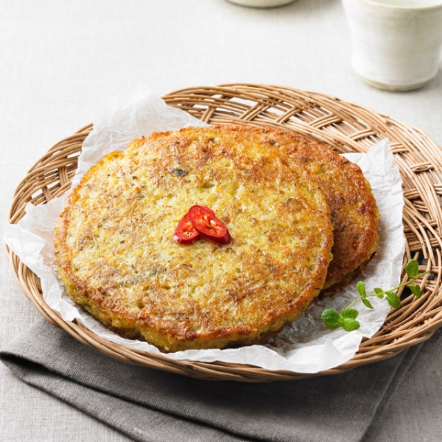 맷돌로 갈아 부친 녹두 빈대떡 (360g)