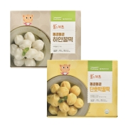 풀스키즈 동글동글 하얀꿀떡 500g+단호박꿀떡 500g 