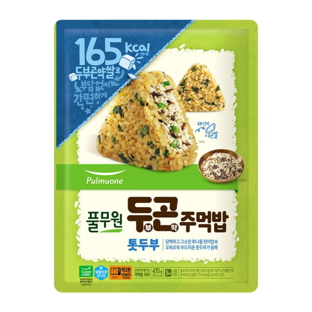 두부곤약주먹밥 톳두부(5개입) (475g)
