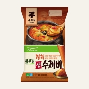 생 수제비 2종 (김치+해물, 각 2개씩) (총 4개) 