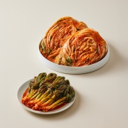 [생산직송] 사계절아삭포기김치4kg+파김치2kg (6kg)