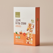 고단백 유기농 견과바 시트러스 (99g) (33gx3개입)