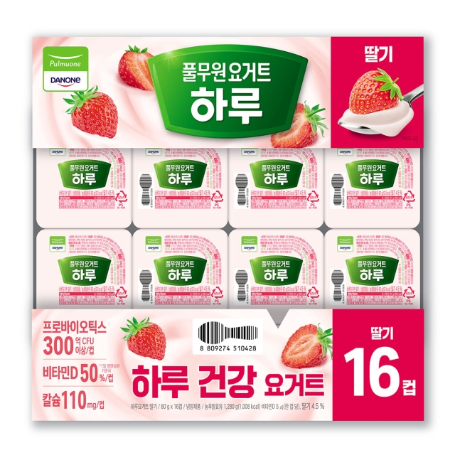 하루요거트 컵 딸기 (16EA) (1280g)