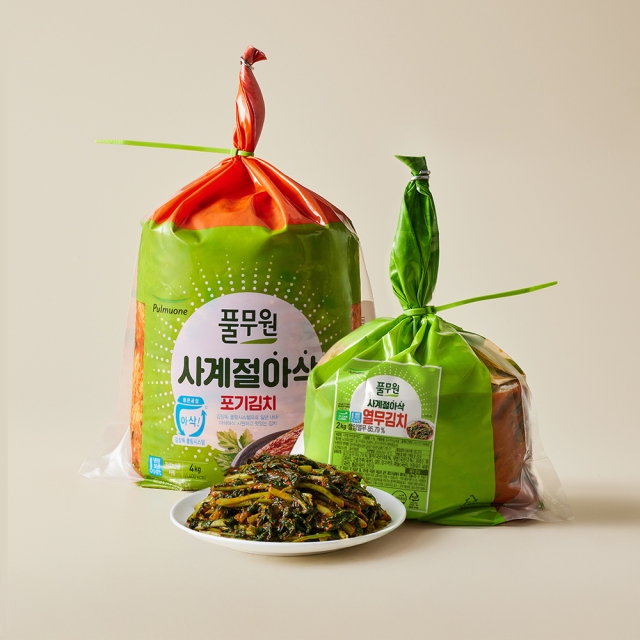 [생산직송] 사계절아삭포기김치4kg+열무김치2kg (6kg)