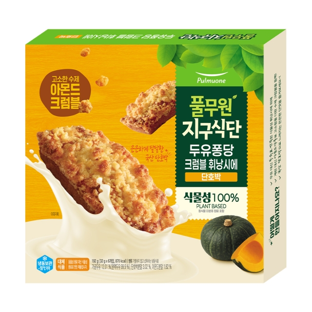 [풀무원지구식단] 두유퐁당 크럼블 휘낭시에 단호박 (32gx6개입)