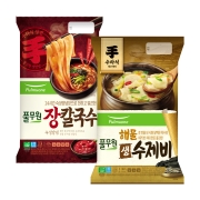 칼제비 SET [장칼국수(2인)+해물수제비(2인)] (총 2봉, 4인분)