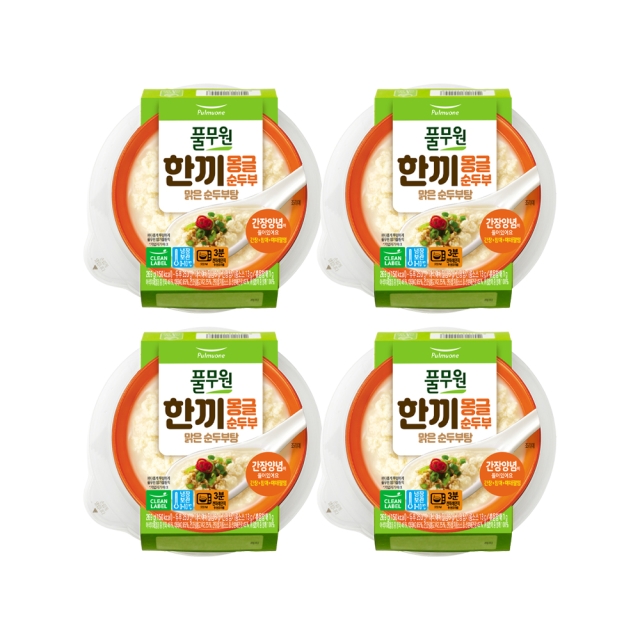 한끼몽글순두부 맑은순두부탕 (269gX4개)