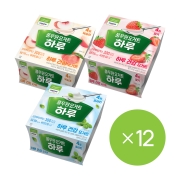 하루요거트 3종 (플레인+복숭아+딸기, 총 12EA) 