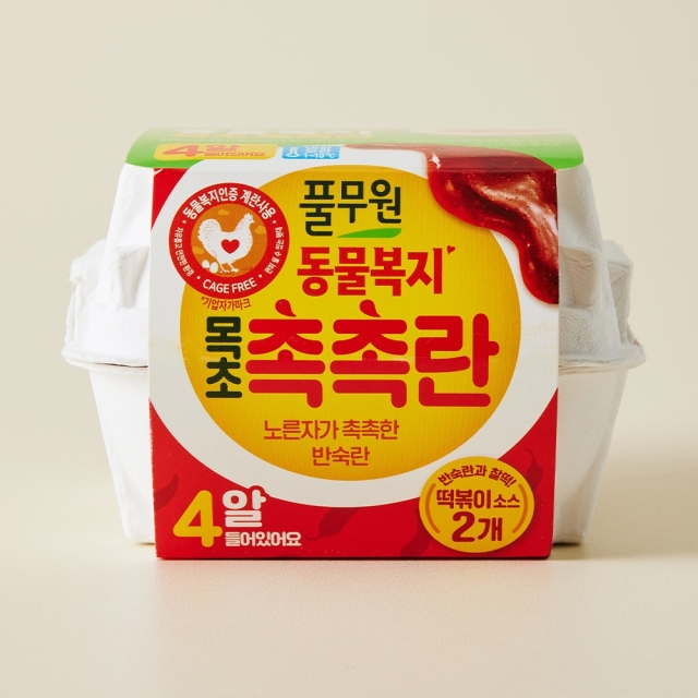 동물복지 목초 촉촉란 4구 (떡볶이소스) (210g)