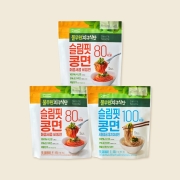 [무료배송]슬림핏콩면 동치미냉면x1+비빔면x2(6인분) 