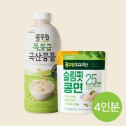[무료배송]진한 콩국수set (콩물+콩면)(4인분) 