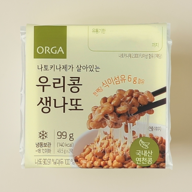 나토키나제가 살아있는 우리콩 생나또(99g) (49.5gx2개입)