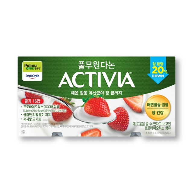 액티비아 컵 딸기 16입 (80gx16개)