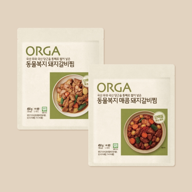 ORGA 동물복지 돼지갈비찜 (간장&매콤)
