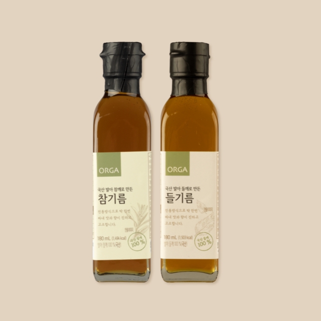 국산 발아 참기름&들기름 2종 