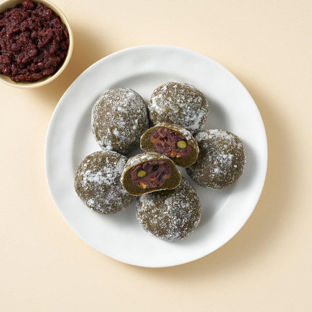 저당 쑥현미 견과 찹쌀떡 (420g)
