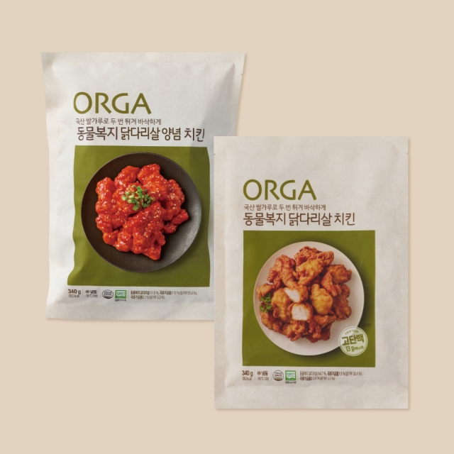 동물복지 치킨 (양념&후라이드) 