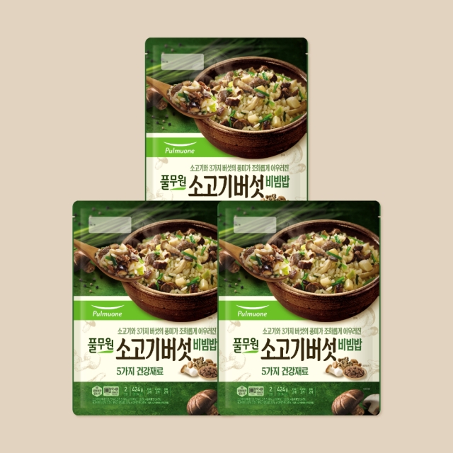 소고기버섯비빔밥 6인분 (424gX3개) 