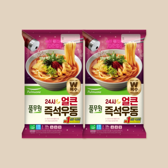 24시 얼큰 즉석 우동 4인분 (328gX2)