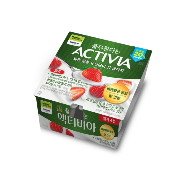 액티비아 컵 딸기 4입 (80gx4개)