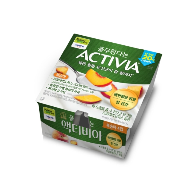 액티비아 컵 복숭아 4입 (80gx4개)