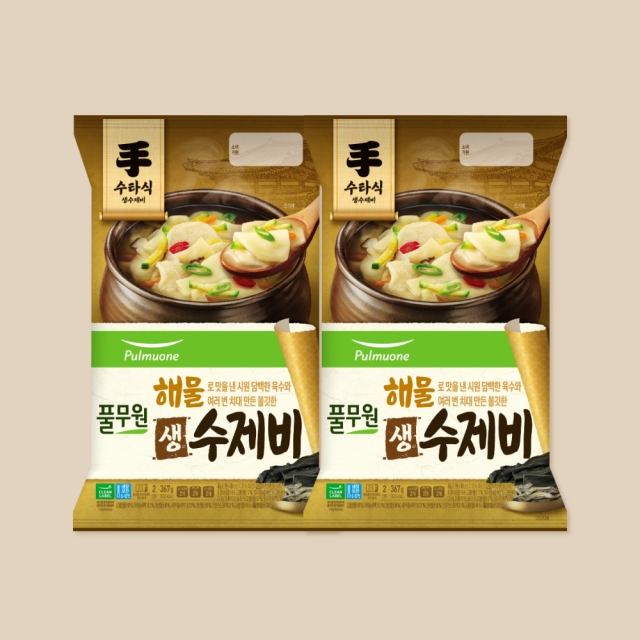 해물 생 수제비 4인분 (367gX2) 
