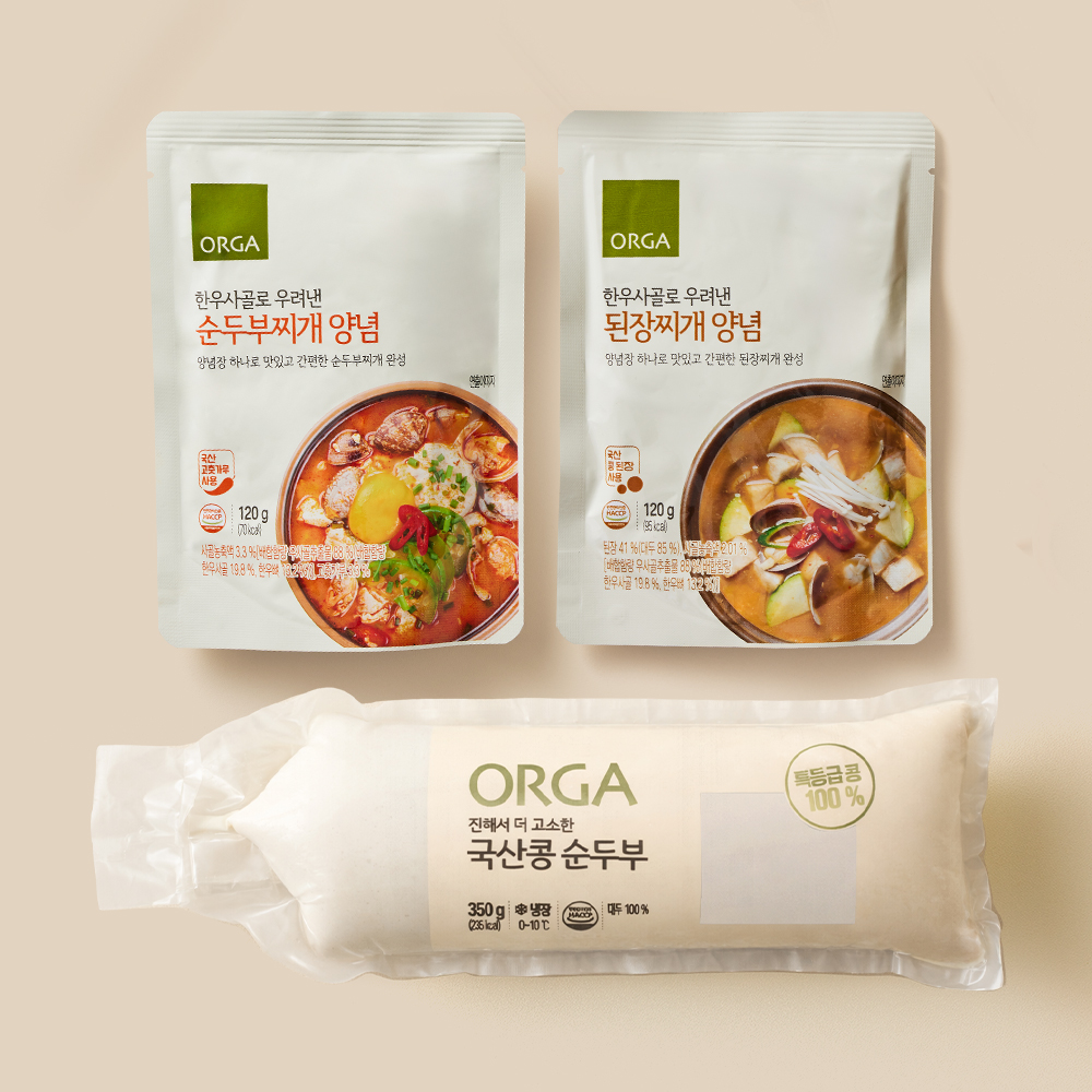 찌개 양념장 2종 & 두부 (찌개 양념 2종&순두부)